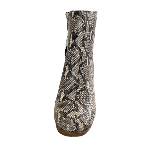 American Rag Womens Hayes Genuine Leather Block Heel Booties, Snake Skin Print - Picture 5 of 9
